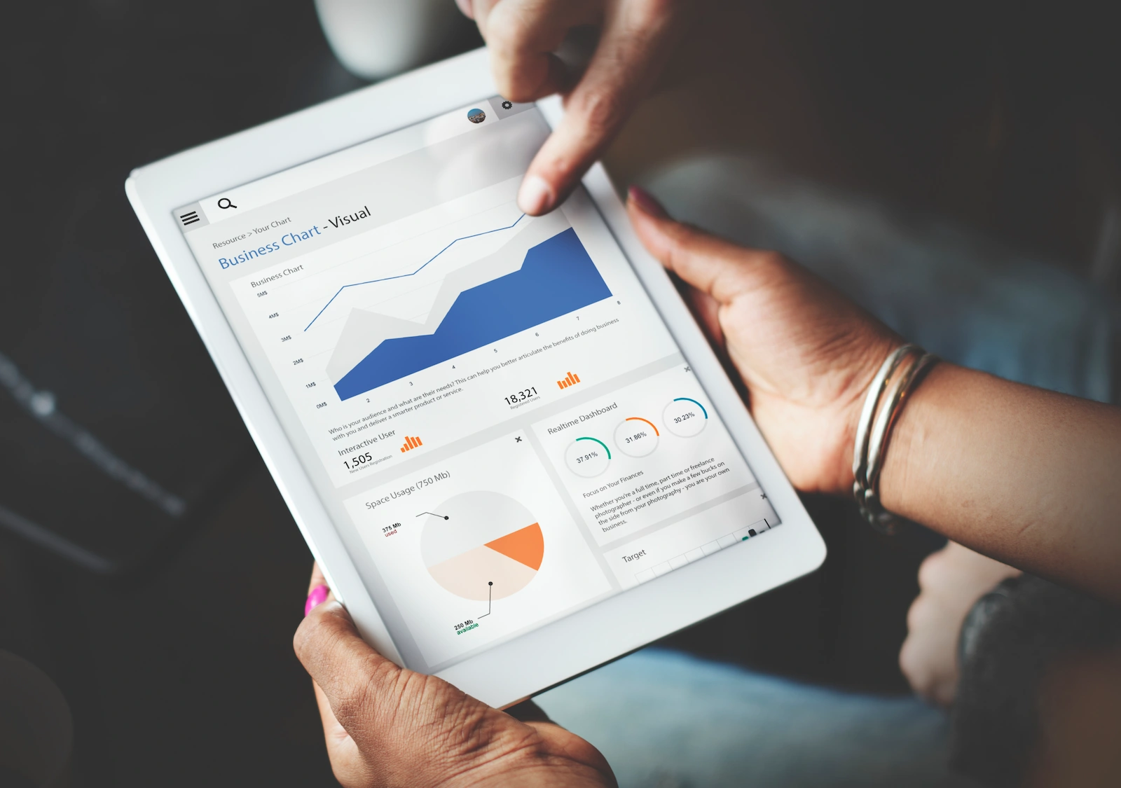 Marketing analyst reviewing analytics for SEO dashboards for a Treasure Coast business with Trend Digital Marketing