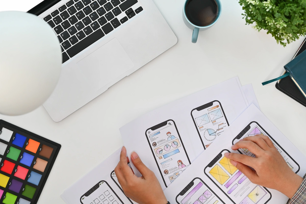Marketing team adapting ad creative guidelines for different platforms for a Treasure Coast business with Trend Digital Marketing